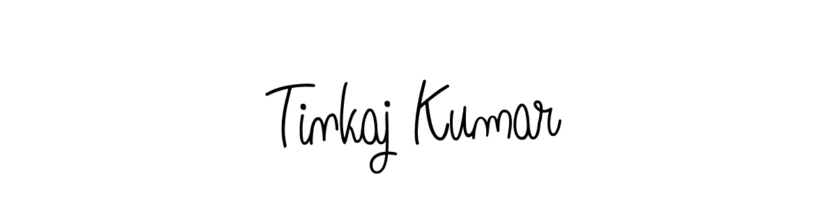 How to make Tinkaj Kumar name signature. Use Angelique-Rose-font-FFP style for creating short signs online. This is the latest handwritten sign. Tinkaj Kumar signature style 5 images and pictures png