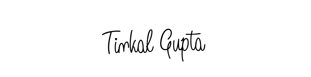 Create a beautiful signature design for name Tinkal Gupta. With this signature (Angelique-Rose-font-FFP) fonts, you can make a handwritten signature for free. Tinkal Gupta signature style 5 images and pictures png