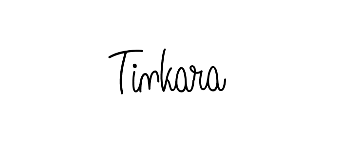 Make a beautiful signature design for name Tinkara. With this signature (Angelique-Rose-font-FFP) style, you can create a handwritten signature for free. Tinkara signature style 5 images and pictures png