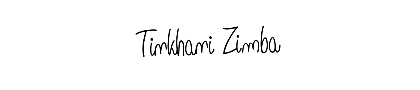 How to make Tinkhani Zimba signature? Angelique-Rose-font-FFP is a professional autograph style. Create handwritten signature for Tinkhani Zimba name. Tinkhani Zimba signature style 5 images and pictures png