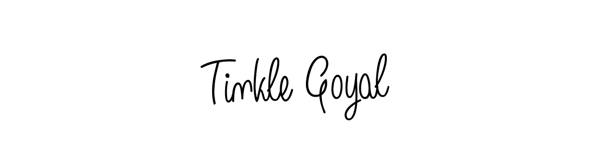 How to Draw Tinkle Goyal signature style? Angelique-Rose-font-FFP is a latest design signature styles for name Tinkle Goyal. Tinkle Goyal signature style 5 images and pictures png