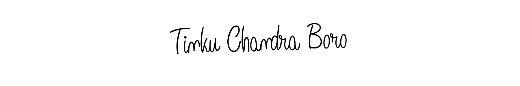 Make a beautiful signature design for name Tinku Chandra Boro. With this signature (Angelique-Rose-font-FFP) style, you can create a handwritten signature for free. Tinku Chandra Boro signature style 5 images and pictures png