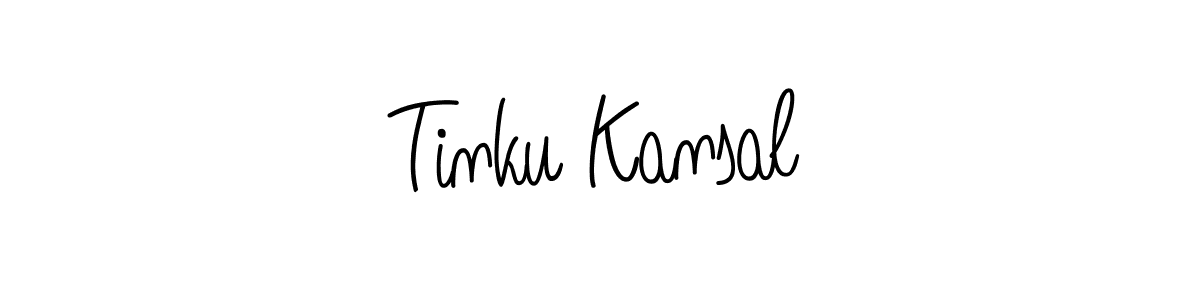 Tinku Kansal stylish signature style. Best Handwritten Sign (Angelique-Rose-font-FFP) for my name. Handwritten Signature Collection Ideas for my name Tinku Kansal. Tinku Kansal signature style 5 images and pictures png