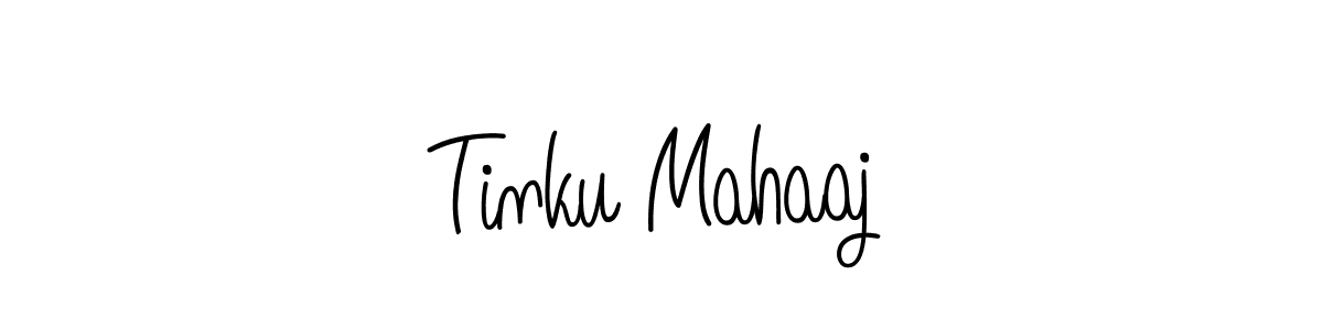 Design your own signature with our free online signature maker. With this signature software, you can create a handwritten (Angelique-Rose-font-FFP) signature for name Tinku Mahaaj. Tinku Mahaaj signature style 5 images and pictures png