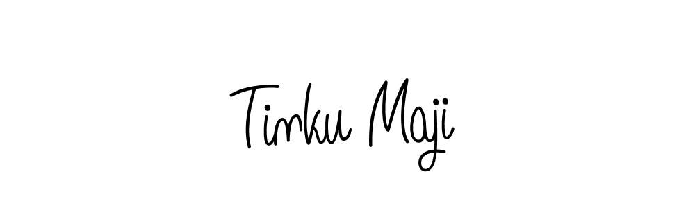 You should practise on your own different ways (Angelique-Rose-font-FFP) to write your name (Tinku Maji) in signature. don't let someone else do it for you. Tinku Maji signature style 5 images and pictures png