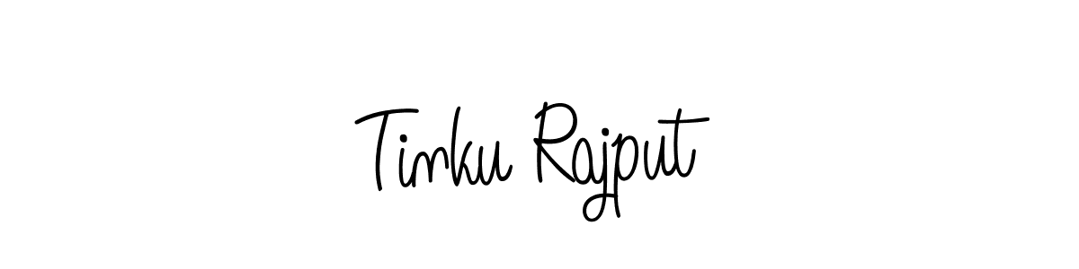 How to Draw Tinku Rajput signature style? Angelique-Rose-font-FFP is a latest design signature styles for name Tinku Rajput. Tinku Rajput signature style 5 images and pictures png