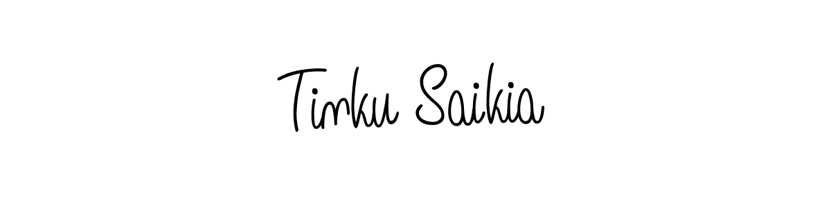 if you are searching for the best signature style for your name Tinku Saikia. so please give up your signature search. here we have designed multiple signature styles  using Angelique-Rose-font-FFP. Tinku Saikia signature style 5 images and pictures png