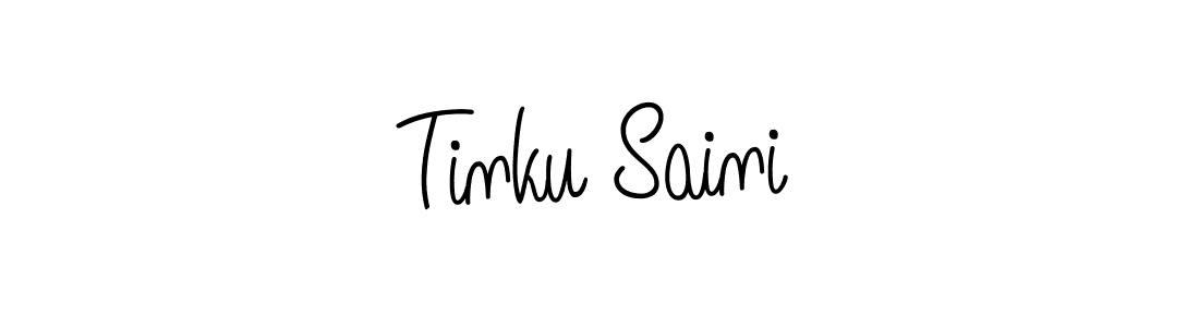 Also we have Tinku Saini name is the best signature style. Create professional handwritten signature collection using Angelique-Rose-font-FFP autograph style. Tinku Saini signature style 5 images and pictures png