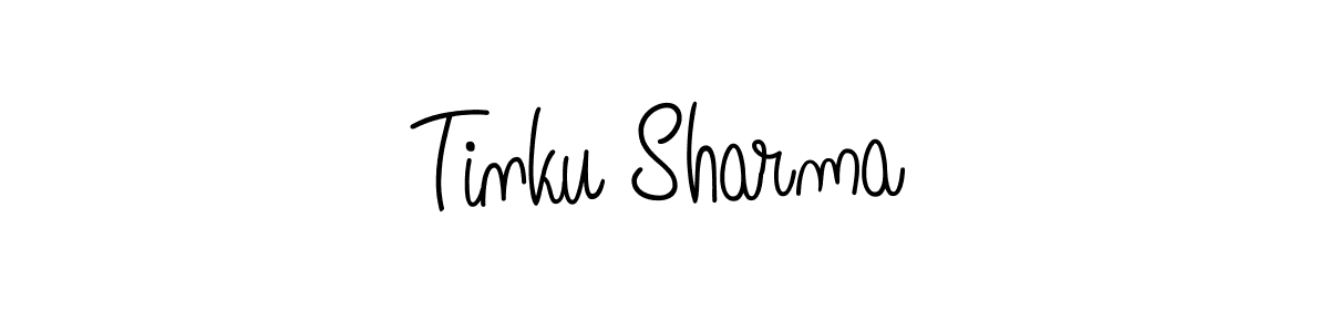 How to Draw Tinku Sharma signature style? Angelique-Rose-font-FFP is a latest design signature styles for name Tinku Sharma. Tinku Sharma signature style 5 images and pictures png