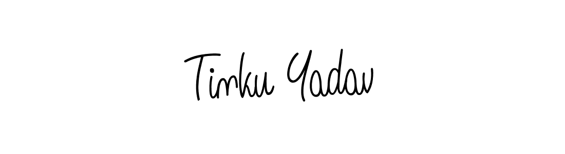 How to Draw Tinku Yadav signature style? Angelique-Rose-font-FFP is a latest design signature styles for name Tinku Yadav. Tinku Yadav signature style 5 images and pictures png