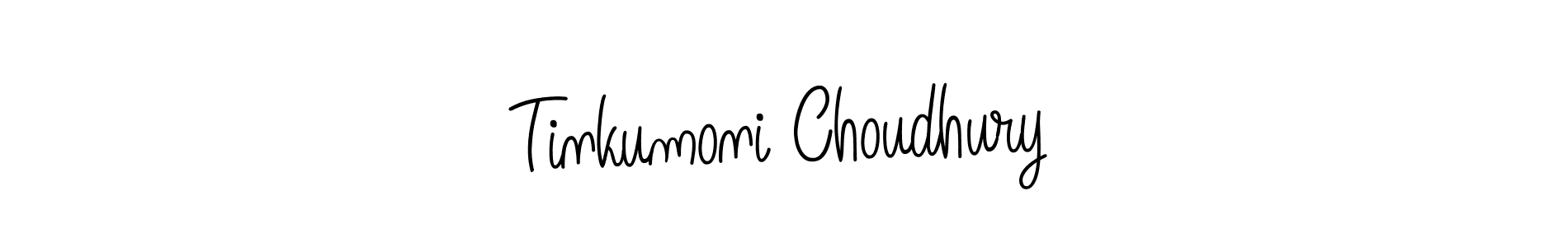 The best way (Angelique-Rose-font-FFP) to make a short signature is to pick only two or three words in your name. The name Tinkumoni Choudhury include a total of six letters. For converting this name. Tinkumoni Choudhury signature style 5 images and pictures png