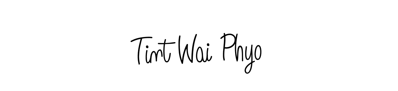 It looks lik you need a new signature style for name Tint Wai Phyo. Design unique handwritten (Angelique-Rose-font-FFP) signature with our free signature maker in just a few clicks. Tint Wai Phyo signature style 5 images and pictures png
