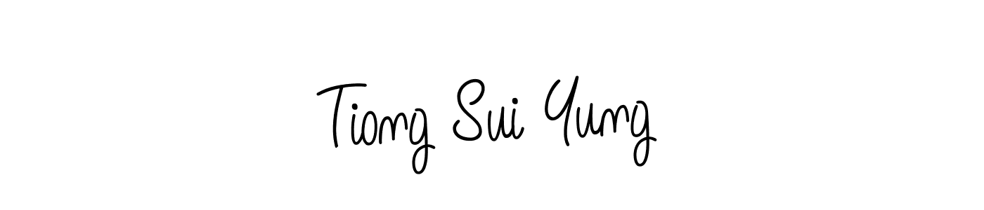 Design your own signature with our free online signature maker. With this signature software, you can create a handwritten (Angelique-Rose-font-FFP) signature for name Tiong Sui Yung. Tiong Sui Yung signature style 5 images and pictures png