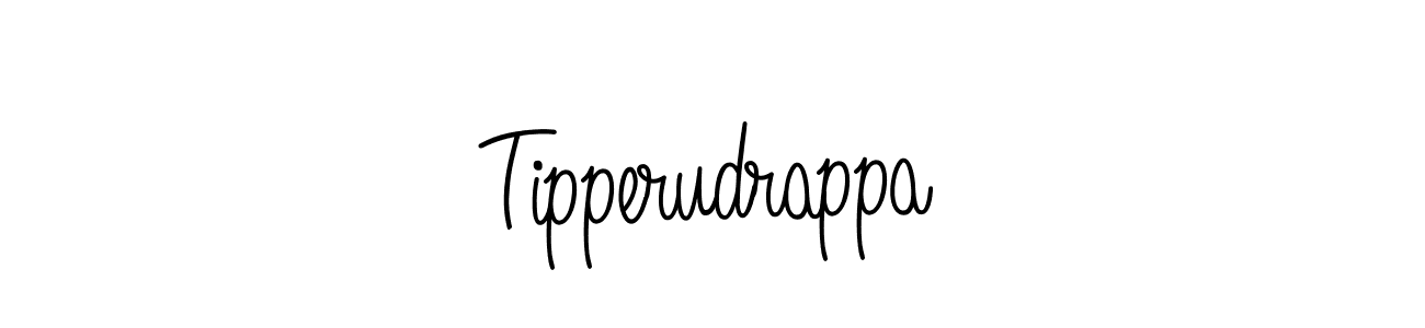 Use a signature maker to create a handwritten signature online. With this signature software, you can design (Angelique-Rose-font-FFP) your own signature for name Tipperudrappa. Tipperudrappa signature style 5 images and pictures png