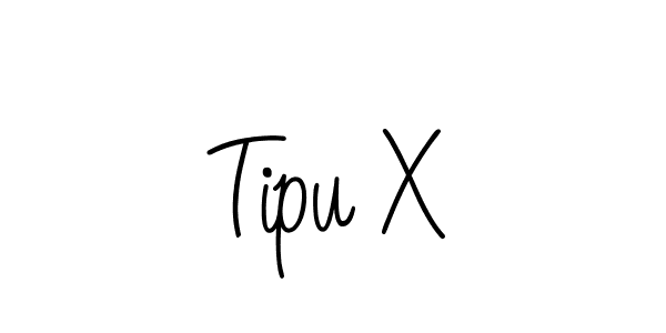 The best way (Angelique-Rose-font-FFP) to make a short signature is to pick only two or three words in your name. The name Tipu X include a total of six letters. For converting this name. Tipu X signature style 5 images and pictures png