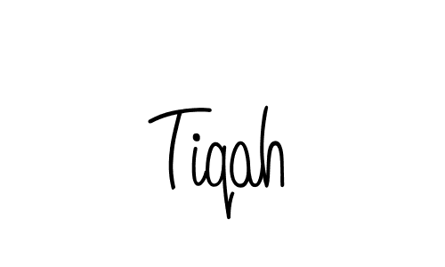 Design your own signature with our free online signature maker. With this signature software, you can create a handwritten (Angelique-Rose-font-FFP) signature for name Tiqah. Tiqah signature style 5 images and pictures png