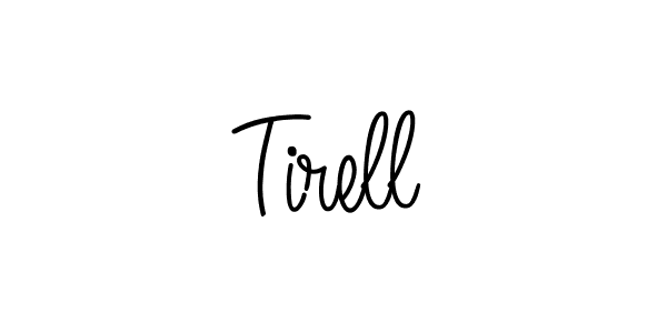 Use a signature maker to create a handwritten signature online. With this signature software, you can design (Angelique-Rose-font-FFP) your own signature for name Tirell. Tirell signature style 5 images and pictures png