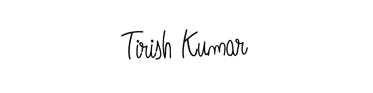 How to make Tirish Kumar name signature. Use Angelique-Rose-font-FFP style for creating short signs online. This is the latest handwritten sign. Tirish Kumar signature style 5 images and pictures png