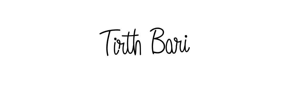 Tirth Bari stylish signature style. Best Handwritten Sign (Angelique-Rose-font-FFP) for my name. Handwritten Signature Collection Ideas for my name Tirth Bari. Tirth Bari signature style 5 images and pictures png