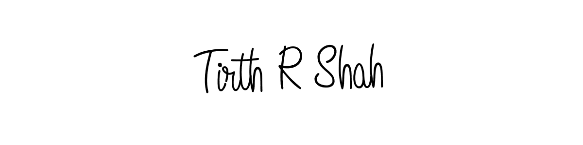 Create a beautiful signature design for name Tirth R Shah. With this signature (Angelique-Rose-font-FFP) fonts, you can make a handwritten signature for free. Tirth R Shah signature style 5 images and pictures png