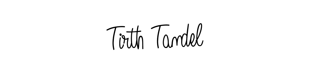 Create a beautiful signature design for name Tirth Tandel. With this signature (Angelique-Rose-font-FFP) fonts, you can make a handwritten signature for free. Tirth Tandel signature style 5 images and pictures png