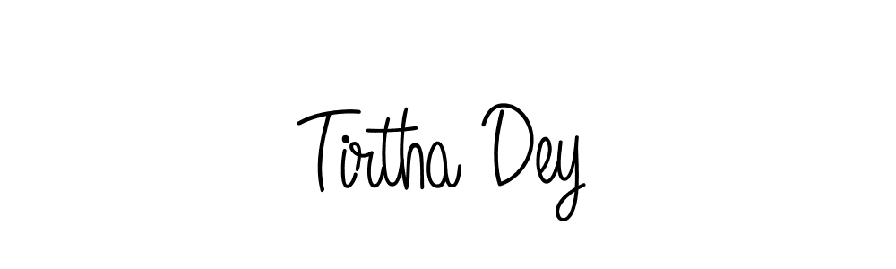 Make a beautiful signature design for name Tirtha Dey. With this signature (Angelique-Rose-font-FFP) style, you can create a handwritten signature for free. Tirtha Dey signature style 5 images and pictures png