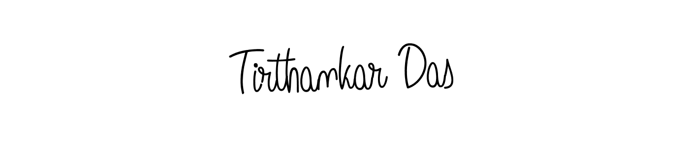 You should practise on your own different ways (Angelique-Rose-font-FFP) to write your name (Tirthankar Das) in signature. don't let someone else do it for you. Tirthankar Das signature style 5 images and pictures png