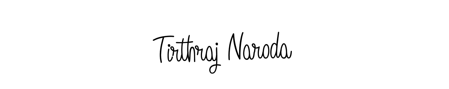 How to make Tirthraj Naroda signature? Angelique-Rose-font-FFP is a professional autograph style. Create handwritten signature for Tirthraj Naroda name. Tirthraj Naroda signature style 5 images and pictures png