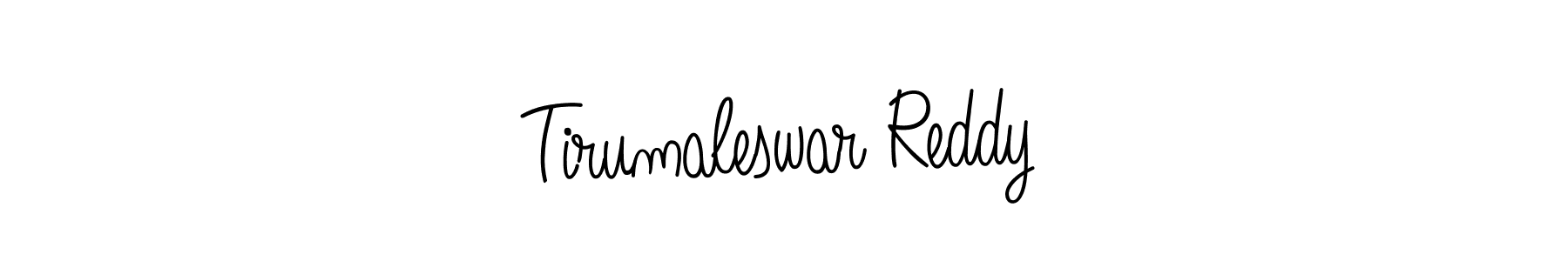 The best way (Angelique-Rose-font-FFP) to make a short signature is to pick only two or three words in your name. The name Tirumaleswar Reddy include a total of six letters. For converting this name. Tirumaleswar Reddy signature style 5 images and pictures png