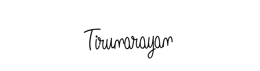 Make a beautiful signature design for name Tirunarayan. With this signature (Angelique-Rose-font-FFP) style, you can create a handwritten signature for free. Tirunarayan signature style 5 images and pictures png