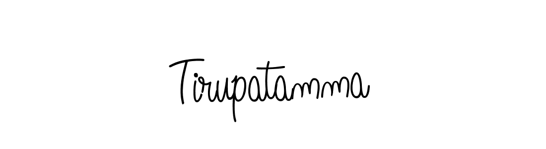 Tirupatamma stylish signature style. Best Handwritten Sign (Angelique-Rose-font-FFP) for my name. Handwritten Signature Collection Ideas for my name Tirupatamma. Tirupatamma signature style 5 images and pictures png