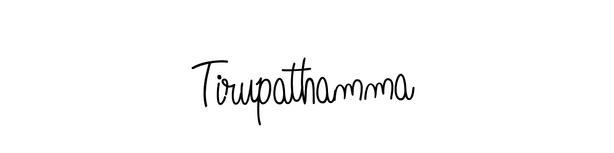 How to Draw Tirupathamma signature style? Angelique-Rose-font-FFP is a latest design signature styles for name Tirupathamma. Tirupathamma signature style 5 images and pictures png