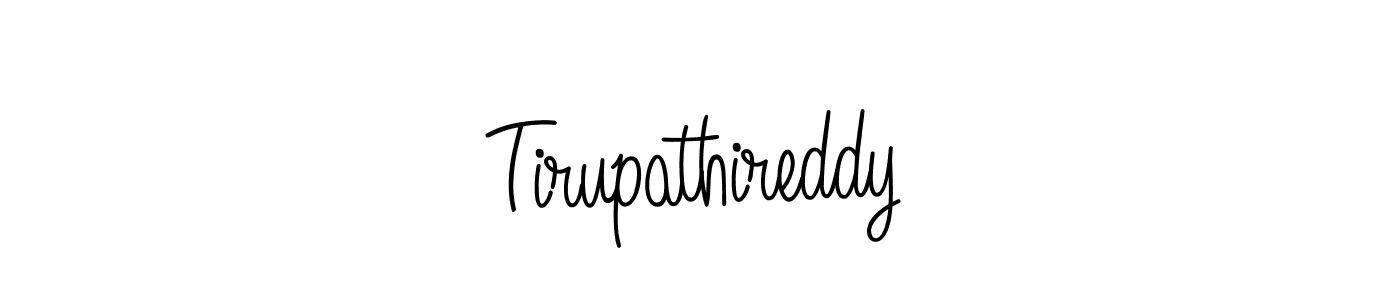 Tirupathireddy stylish signature style. Best Handwritten Sign (Angelique-Rose-font-FFP) for my name. Handwritten Signature Collection Ideas for my name Tirupathireddy. Tirupathireddy signature style 5 images and pictures png