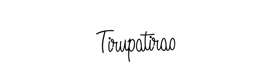 How to make Tirupatirao name signature. Use Angelique-Rose-font-FFP style for creating short signs online. This is the latest handwritten sign. Tirupatirao signature style 5 images and pictures png