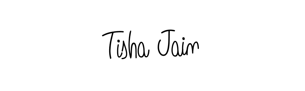 Also You can easily find your signature by using the search form. We will create Tisha Jain name handwritten signature images for you free of cost using Angelique-Rose-font-FFP sign style. Tisha Jain signature style 5 images and pictures png