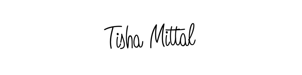if you are searching for the best signature style for your name Tisha Mittal. so please give up your signature search. here we have designed multiple signature styles  using Angelique-Rose-font-FFP. Tisha Mittal signature style 5 images and pictures png