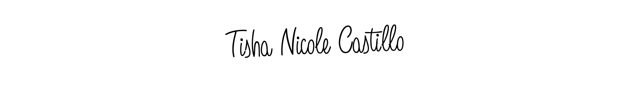 Also You can easily find your signature by using the search form. We will create Tisha Nicole Castillo name handwritten signature images for you free of cost using Angelique-Rose-font-FFP sign style. Tisha Nicole Castillo signature style 5 images and pictures png