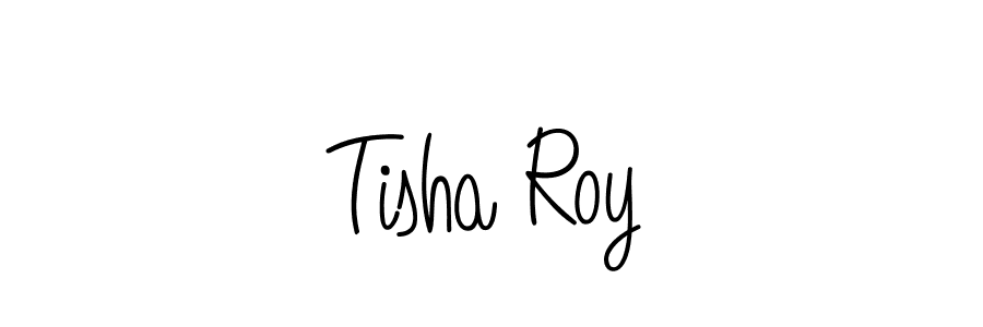 How to make Tisha Roy name signature. Use Angelique-Rose-font-FFP style for creating short signs online. This is the latest handwritten sign. Tisha Roy signature style 5 images and pictures png