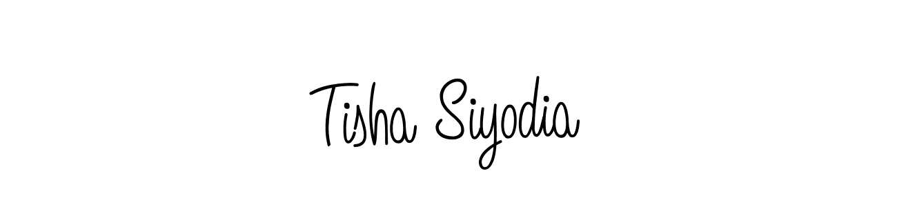 Design your own signature with our free online signature maker. With this signature software, you can create a handwritten (Angelique-Rose-font-FFP) signature for name Tisha Siyodia. Tisha Siyodia signature style 5 images and pictures png
