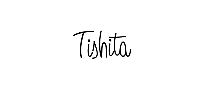 Make a beautiful signature design for name Tishita. With this signature (Angelique-Rose-font-FFP) style, you can create a handwritten signature for free. Tishita signature style 5 images and pictures png
