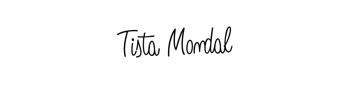 Tista Mondal stylish signature style. Best Handwritten Sign (Angelique-Rose-font-FFP) for my name. Handwritten Signature Collection Ideas for my name Tista Mondal. Tista Mondal signature style 5 images and pictures png
