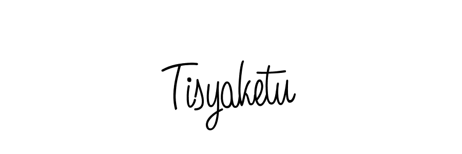 How to make Tisyaketu signature? Angelique-Rose-font-FFP is a professional autograph style. Create handwritten signature for Tisyaketu name. Tisyaketu signature style 5 images and pictures png