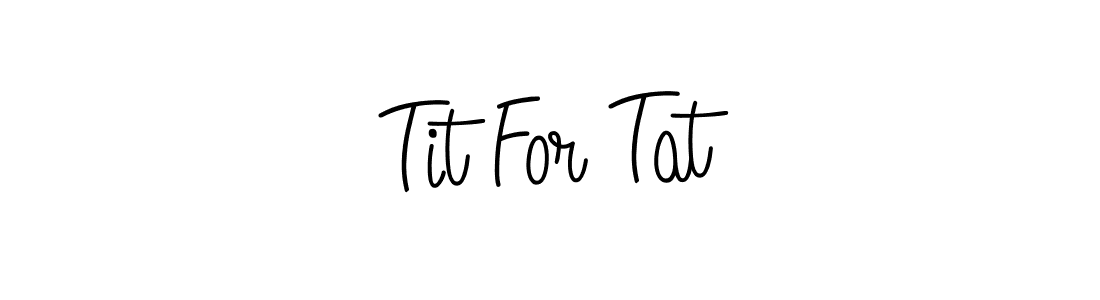 Best and Professional Signature Style for Tit For Tat. Angelique-Rose-font-FFP Best Signature Style Collection. Tit For Tat signature style 5 images and pictures png
