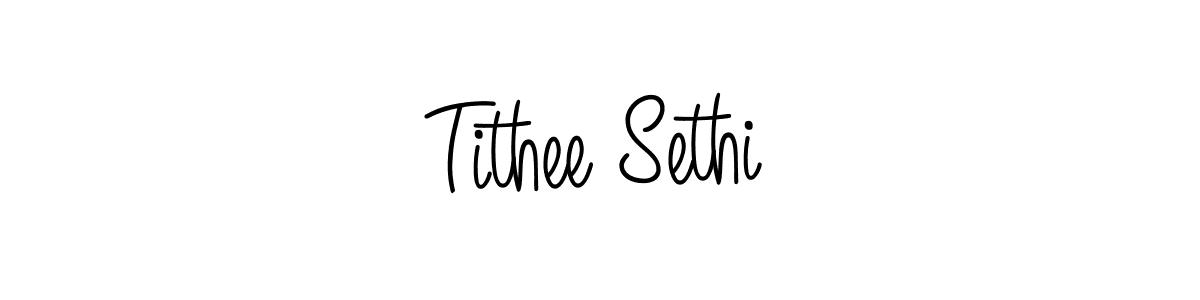 Make a beautiful signature design for name Tithee Sethi. Use this online signature maker to create a handwritten signature for free. Tithee Sethi signature style 5 images and pictures png