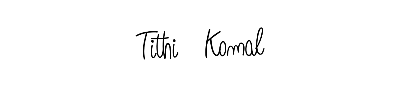 Also You can easily find your signature by using the search form. We will create Tithi   Komal name handwritten signature images for you free of cost using Angelique-Rose-font-FFP sign style. Tithi   Komal signature style 5 images and pictures png