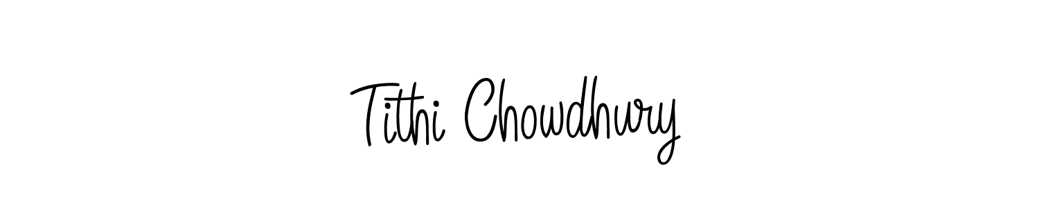 Design your own signature with our free online signature maker. With this signature software, you can create a handwritten (Angelique-Rose-font-FFP) signature for name Tithi Chowdhury. Tithi Chowdhury signature style 5 images and pictures png