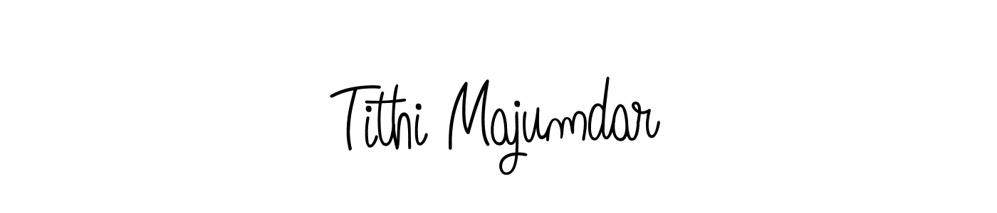 Create a beautiful signature design for name Tithi Majumdar. With this signature (Angelique-Rose-font-FFP) fonts, you can make a handwritten signature for free. Tithi Majumdar signature style 5 images and pictures png