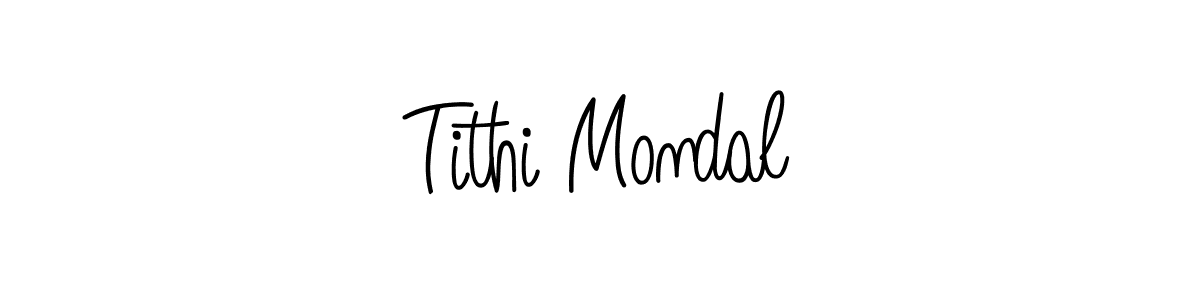 How to make Tithi Mondal signature? Angelique-Rose-font-FFP is a professional autograph style. Create handwritten signature for Tithi Mondal name. Tithi Mondal signature style 5 images and pictures png