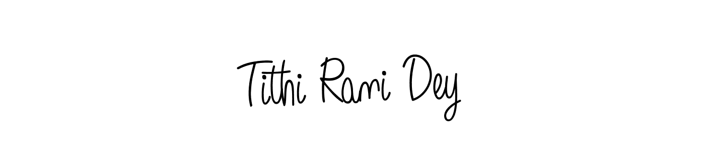 Once you've used our free online signature maker to create your best signature Angelique-Rose-font-FFP style, it's time to enjoy all of the benefits that Tithi Rani Dey name signing documents. Tithi Rani Dey signature style 5 images and pictures png