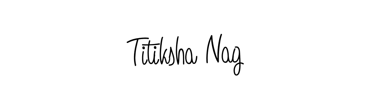 This is the best signature style for the Titiksha Nag name. Also you like these signature font (Angelique-Rose-font-FFP). Mix name signature. Titiksha Nag signature style 5 images and pictures png
